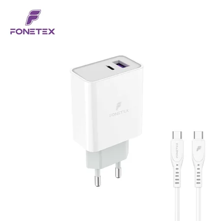 Quick Charger 20W (incl. USB-C naar USB-C kabel) FT-C205