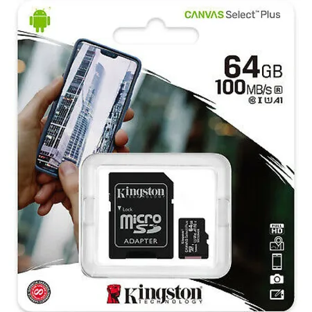 Kingston Canvas Select Plus microSD Card SDCS2 – 64GB