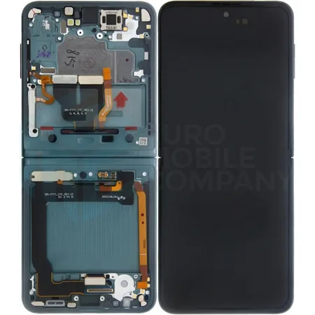 Samsung Galaxy Z Flip 3 (F711B) Display Complete + Frame (No Camera) GH82-27244C / GH82-27243C – Green