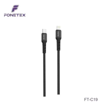 Snel Laad Kabel Geweven – 60W – USB-C naar 8-pin 2 meter – FT-C19