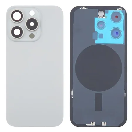 iPhone 16 Pro Max – Replacement Battery Cover (with Frame) – Natural/Grey