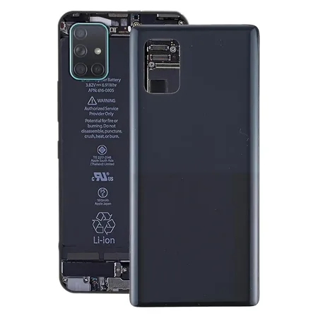 Samsung Galaxy A51 5G (SM-A516B) Battery cover – Prism Crush Black (with lens)