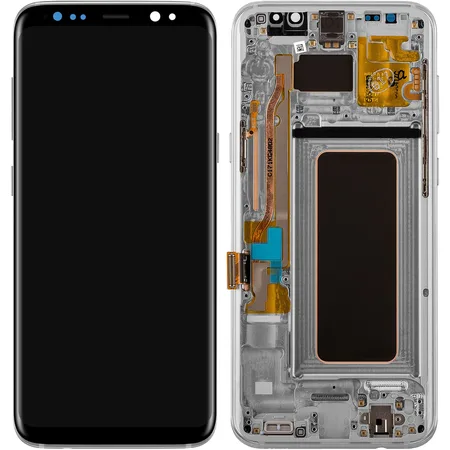 Samsung Galaxy S8 Plus (G955F) Display Complete + Frame (GH97-20470B) – Arctic Silver