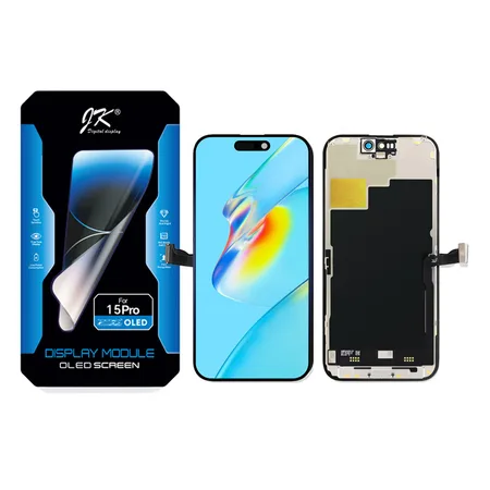iPhone 15 Pro Display + Digitizer Complete Black – JK Hard Oled