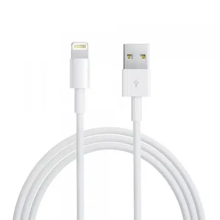 USB to 8-Pin Charging Cable – White – BULK – 20 pcs. – 1 meter