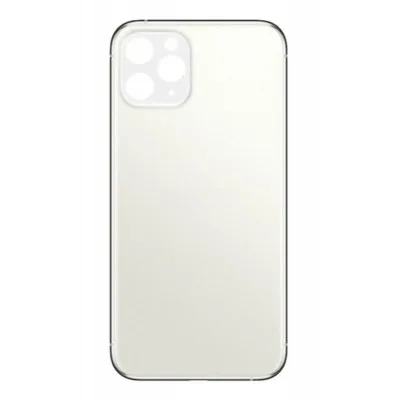 Replacement Battery Cover Compatible for iPhone 11 Pro – Silver/White (5 pcs)