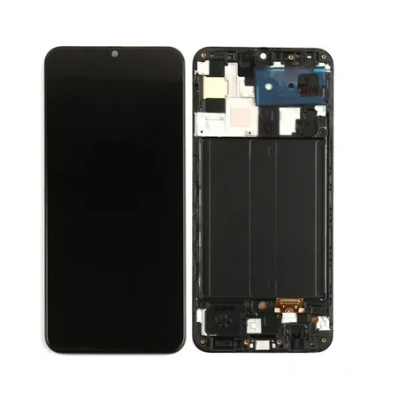 Samsung Galaxy A50 (A505F) Soft OLED Display + Digitizer + Frame – Black