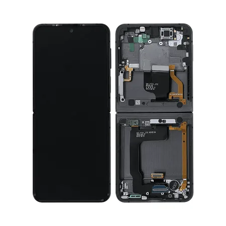 Samsung Galaxy Z Flip 4 (F721B) Inner Display Complete + Frame (GH82-29440A) – Graphite Gray
