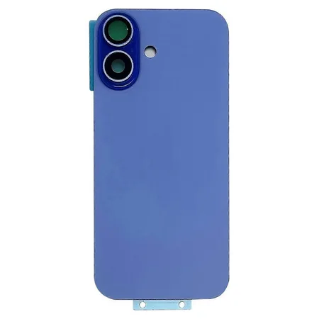 Replacement Battery Cover + Side Frame Compatible for iPhone 16 (1 pcs) – Blue