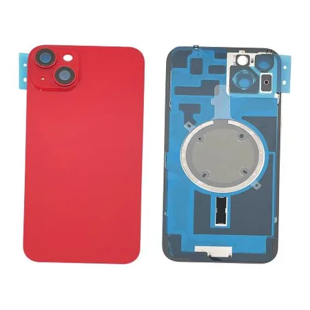 Replacement Battery Cover + Side Frame Compatible for iPhone 14 (1 pcs) – Red