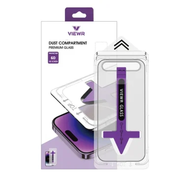 Viewr HD Clear Dust Free Tempered Glass For iPhone 13 / 13 Pro / 14