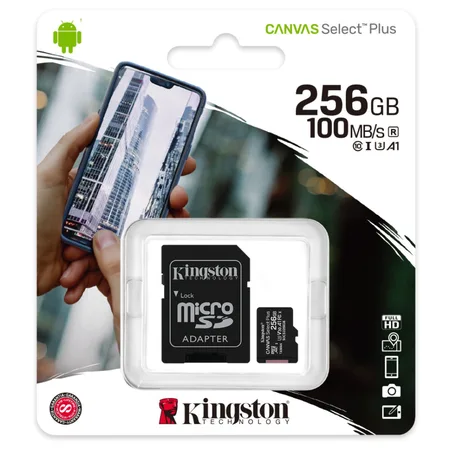 Kingston Canvas Select Plus microSD Card SDCS2 – 256GB