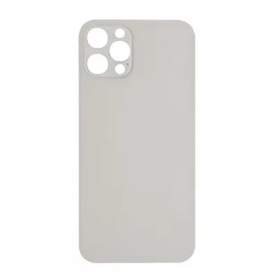 Replacement Battery Cover Compatible for iPhone 12 Pro – Silver/White (5 pcs)