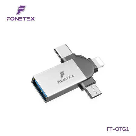 FoneTex USB On-The-GO (OTG) – 4 Output – FT-OTG01