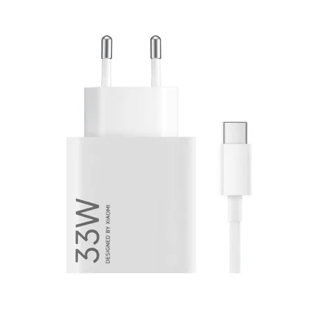 Xiaomi 33W HyperCharge Combo (USB-A) with USB-C Cable – White Bulk