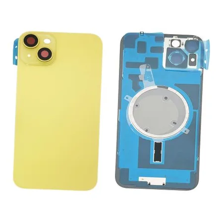 Replacement Battery Cover + Side Frame Compatible for iPhone 14 (1 pcs) – Yellow
