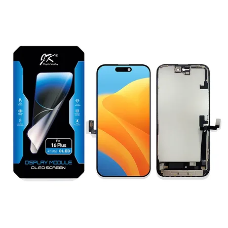iPhone 16 Plus Display + Digitizer Complete Black – JK Hard Oled