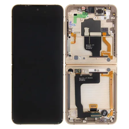Samsung Galaxy Z Flip 4 (F721B) Inner Display Complete + Frame (GH82-30238G / GH82-29441G) – Yellow