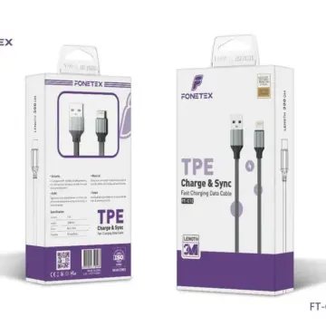 Snel Lader & Data Kabel – USB naar 8-pin – 3 meter – FT-C12