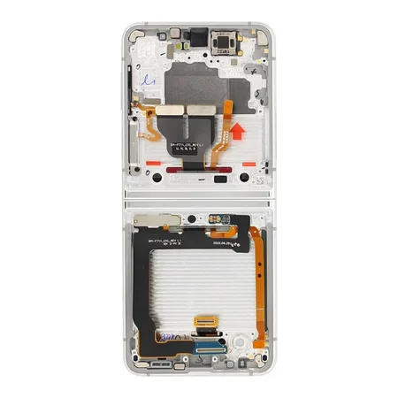 Samsung Galaxy Z Flip 3 (F711B) Display Complete + Frame (No Camera) - Bespoke Silver