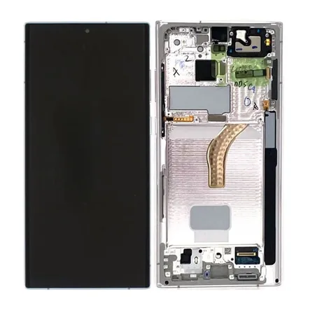 Samsung Galaxy S22 Ultra 5G (S908B) (GH82-27488C/GH82-27489C ) Display Complete – Phantom White