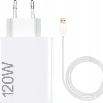 Xiaomi 120W HyperCharge Combo (USB-A) with USB-C Cable – White Bulk