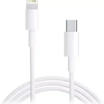 USB-C to 8-Pin Charging Cable – White – BULK – 20 pcs. – 1 meter