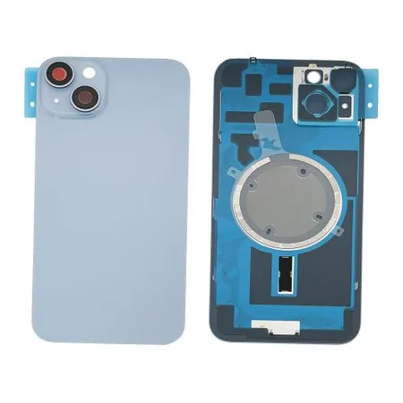 Replacement Battery Cover + Side Frame Compatible for iPhone 14 (1 pcs) – Blue