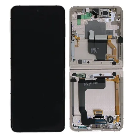 Samsung Galaxy Z Flip 4 (F721B) Inner Display Complete + Frame (GH82-29440C / GH82-29441C) – Pink Gold