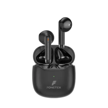 Premium Wireless Headphones with Charging Case – Black FT-BTH02