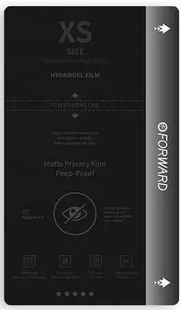 Viewr Hydrogel Cutting Machine Screen Protector – Privacy (50-pack)