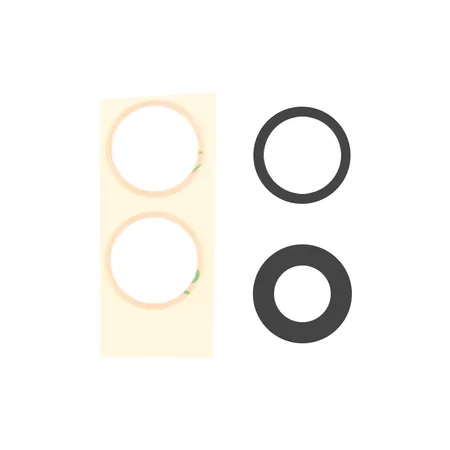 iPhone 17 Camera Lens Cover Set Black (10pcs)
